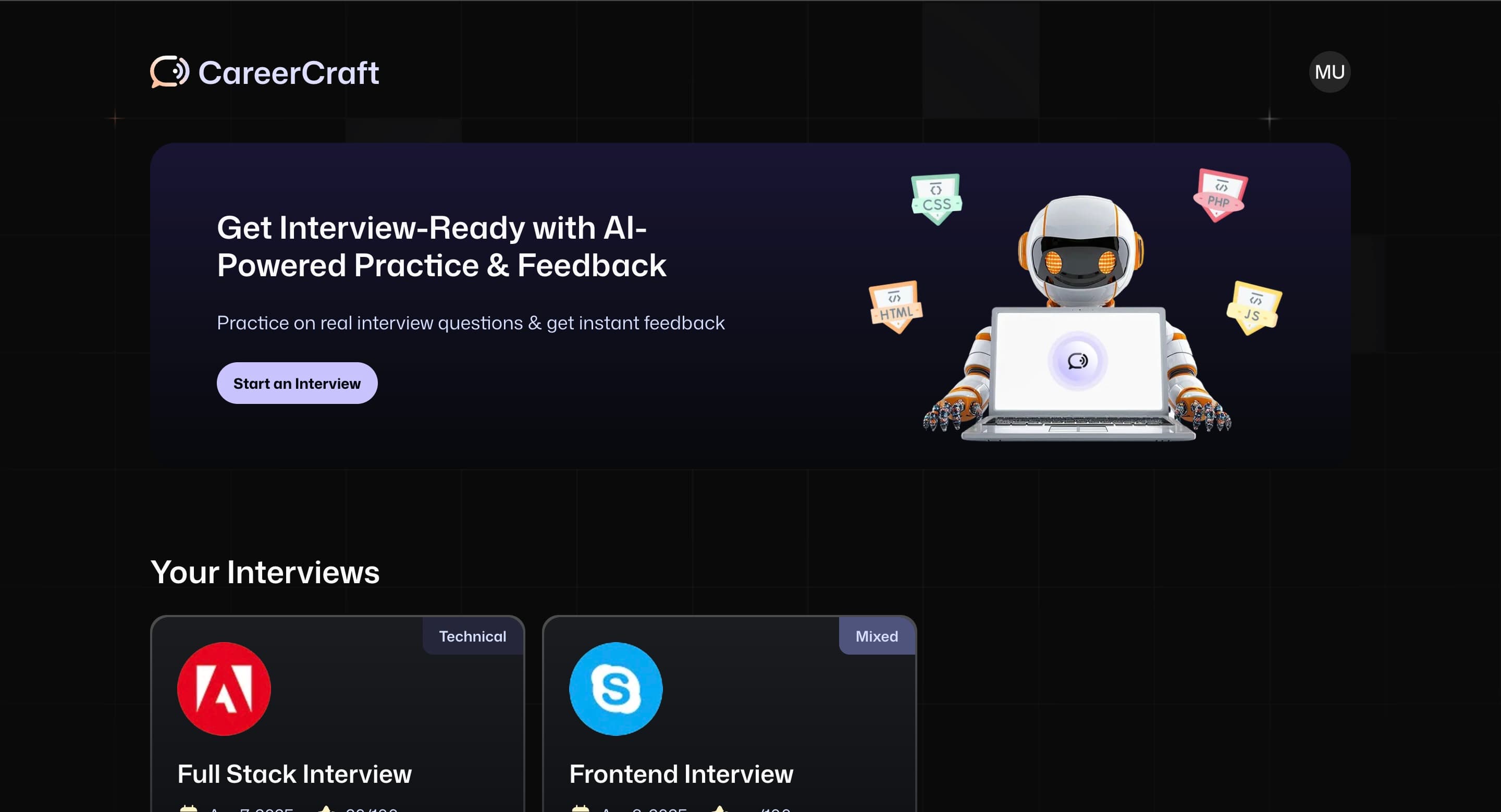 CareerCraft AI project screenshot