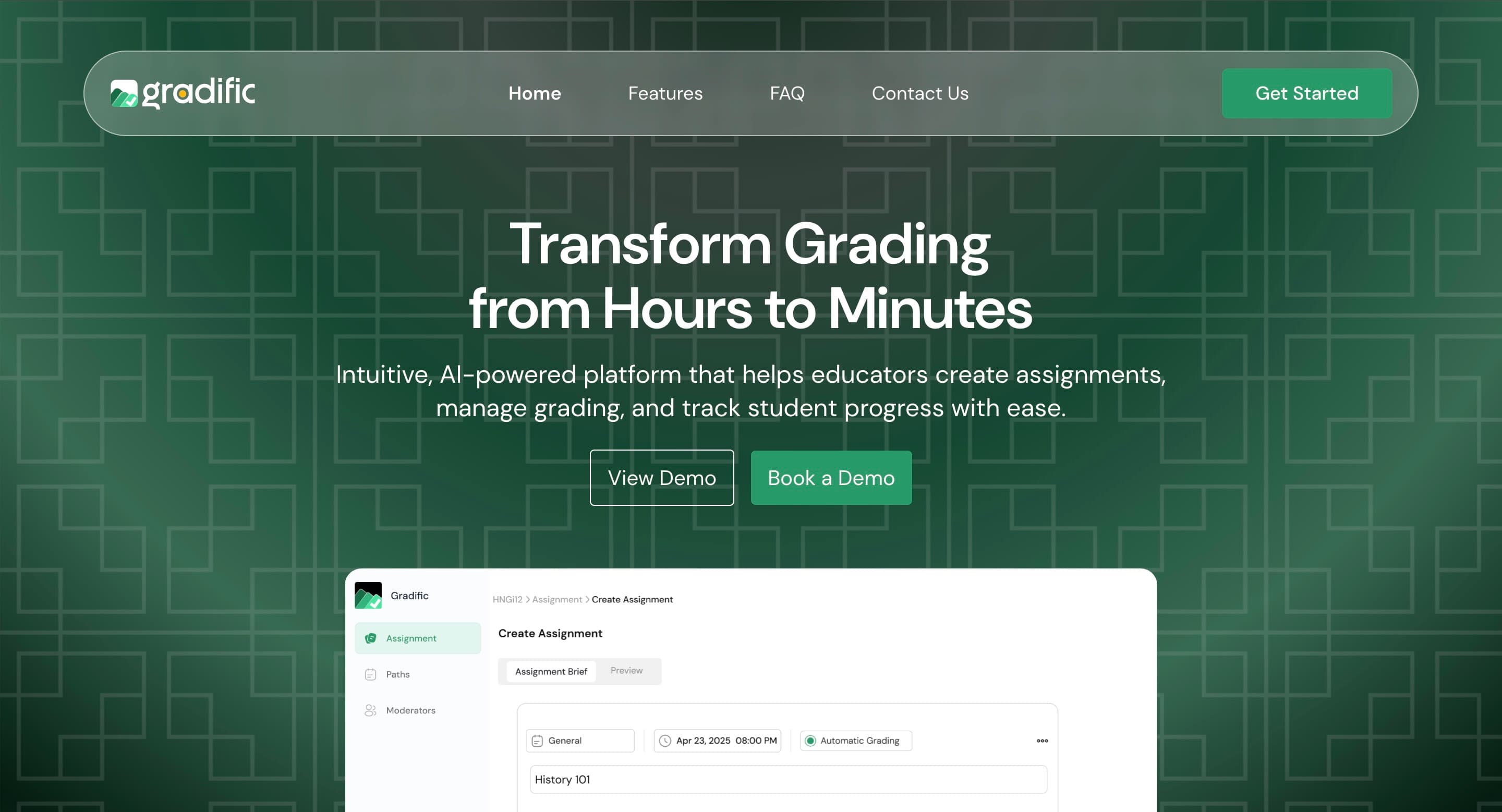 Gradific project screenshot