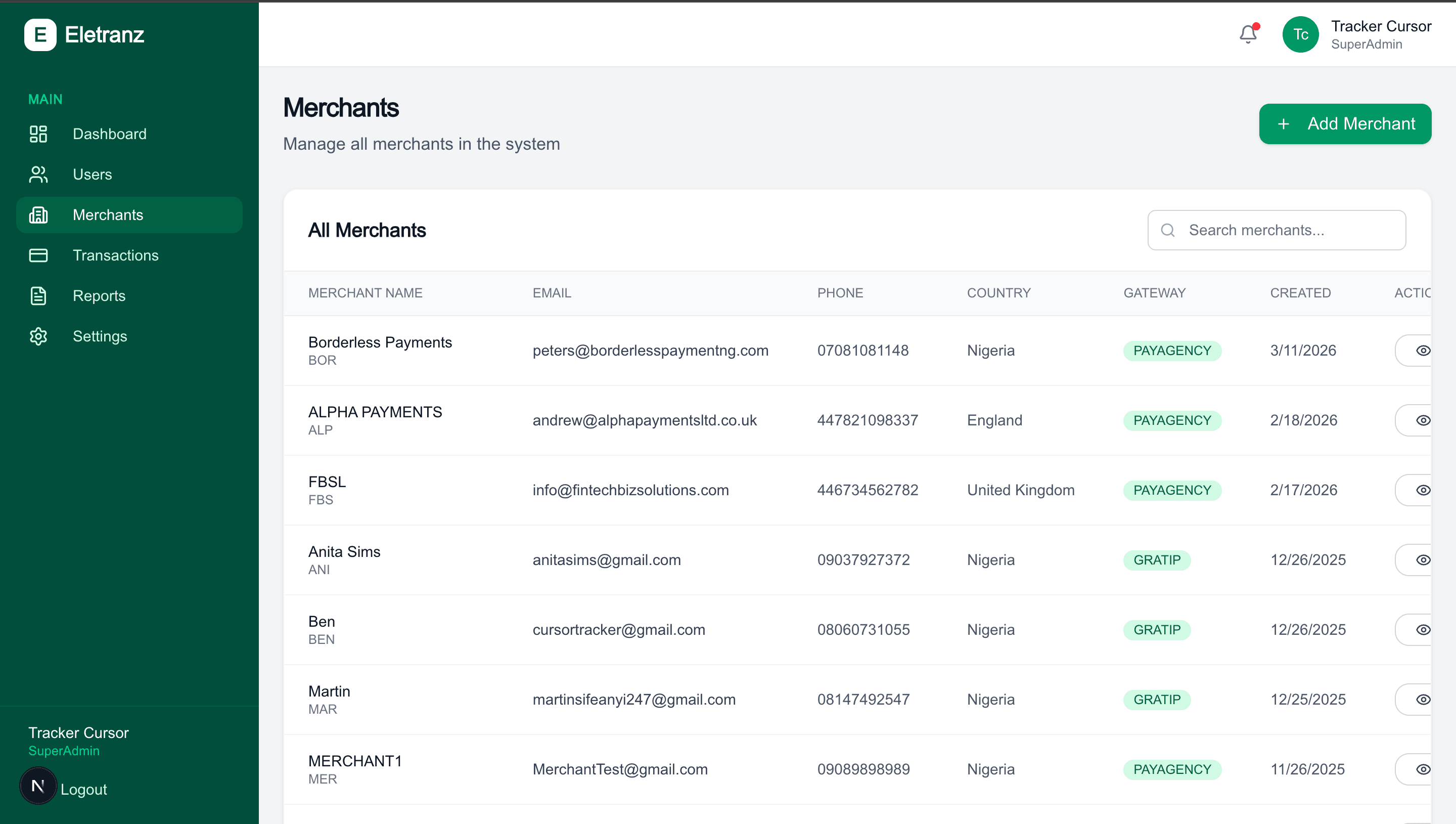 Elevani project screenshot