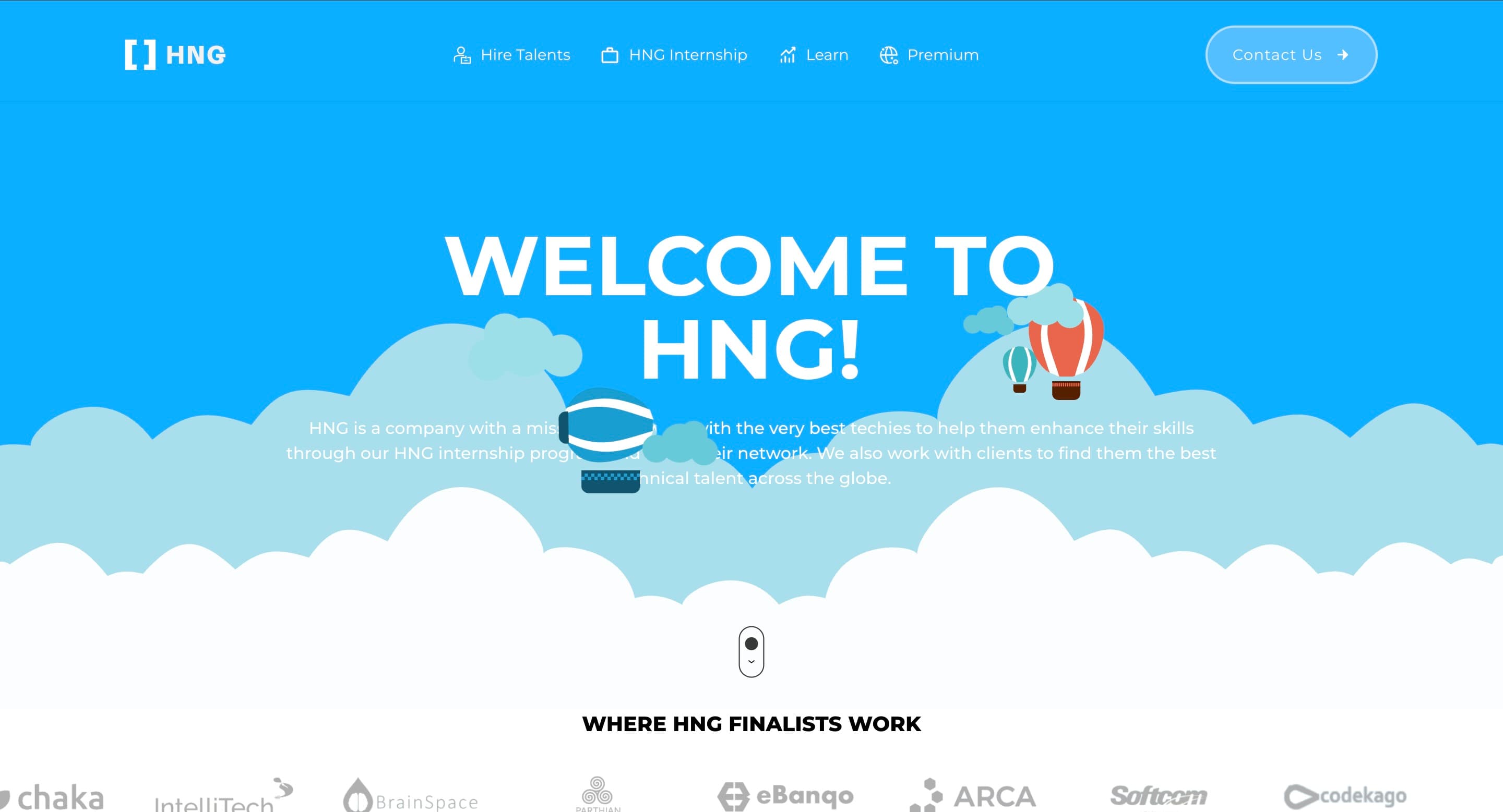 HNG Tech project screenshot